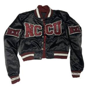 Women’s NC Central University Cropped Satin Jacket