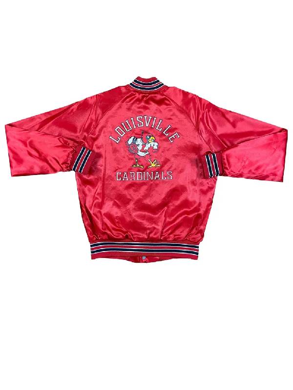 90s Louisville Cardinals Satin Jacket