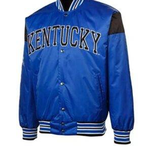 Big League Kentucky Wildcats Royal Blue Satin Jacket