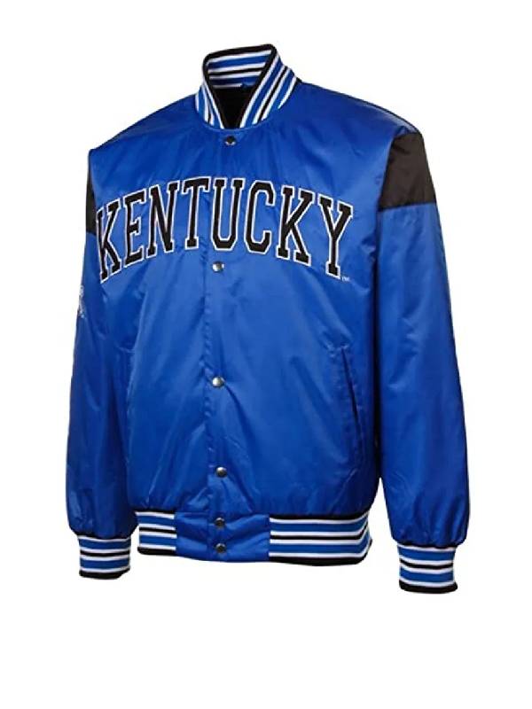 Big League Kentucky Wildcats Royal Blue Satin Jacket