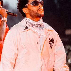 The Weeknd Coachella 2023 White Fabric Jacket