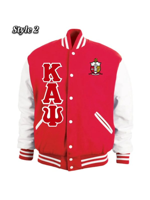 Kappa Alpha PSI Red and White Varsity Jacket