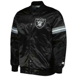 Las Vegas Raiders Starter The Pick and Roll Full Snap Jacket