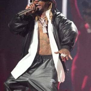 Lil Wayne MTV Video Music Awards 2023 Black Leather Jacket