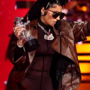 MTV Video Music Awards 2023 Nicki Minaj Leather Coat