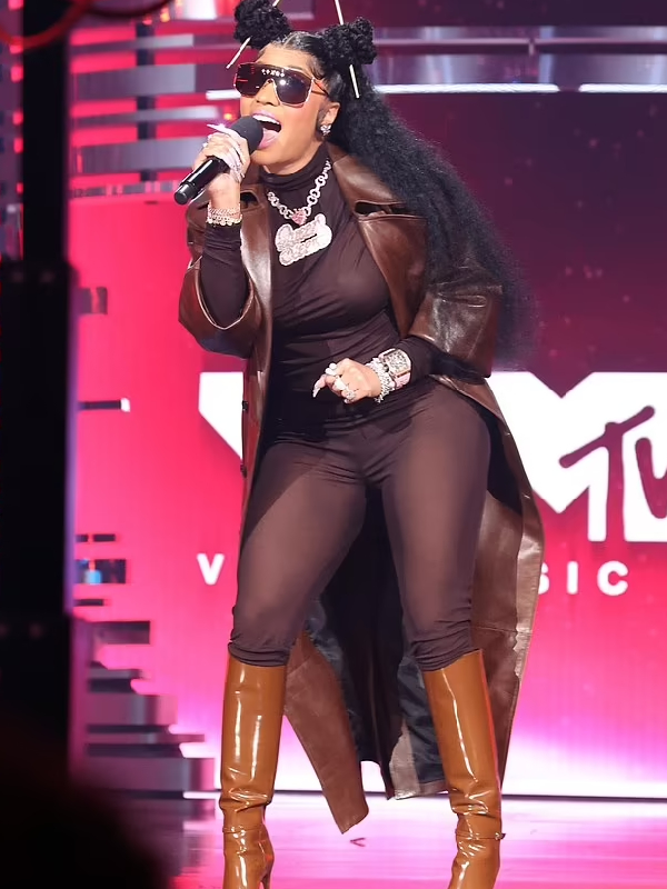 MTV Video Music Awards 2023 Nicki Minaj Leather Coat