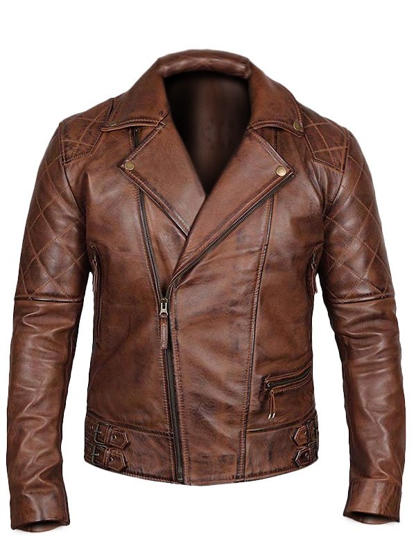Men’s Brown Motorcycle Leather Jacket