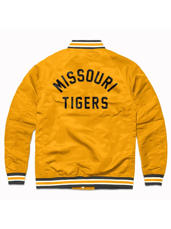 Missouri Tigers Gold Varsity Satin Jacket