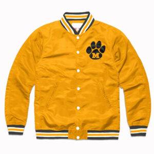 Gold Missouri Tigers Satin Full Snap Varsity Jacket