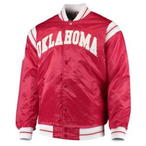 Oklahoma Sooners The Enforcer Red Satin Jacket