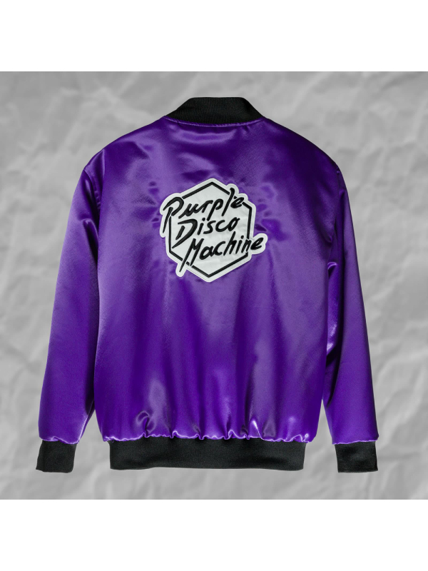 Purple Disco Machine Bomber Jacket