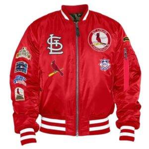 St. Louis Cardinals Bomber MA-1 Red Jacket