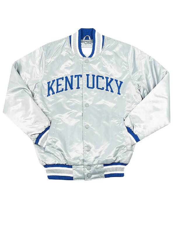 University of Kentucky Silver Satin Jacket