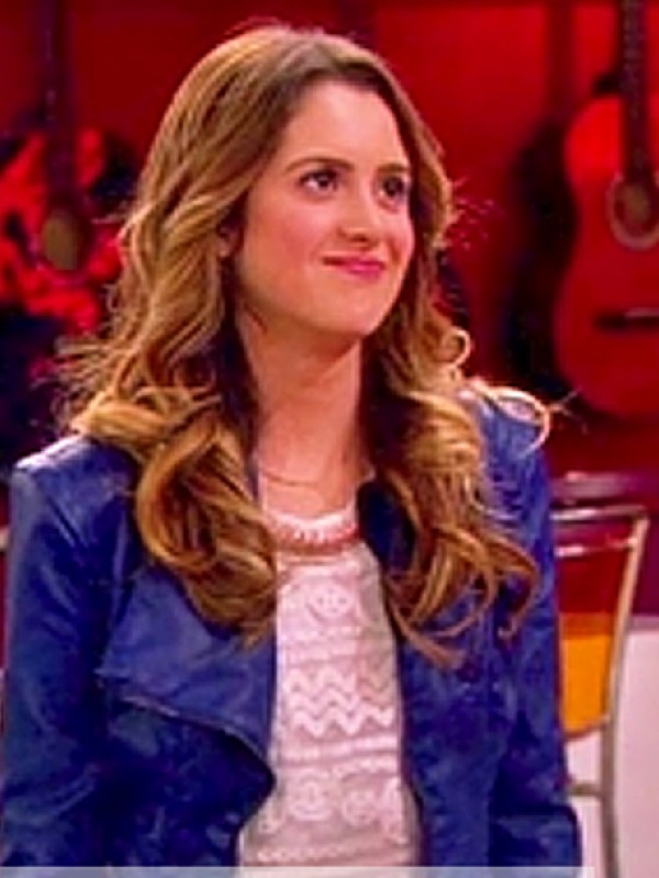 Austin and Ally Tv Series S03 Laura Marano Blue Leather Jacket