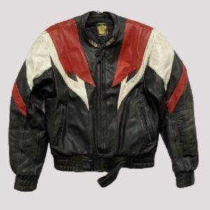 Racer Biker Black Leather Jacket