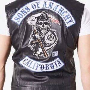 Sons Of Anarchy Jax Teller Motorcycle Leather Vest