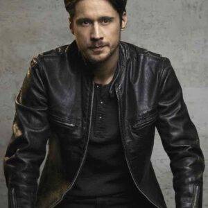 Peter Gadiot Queen Of The South Black Leather Jacket