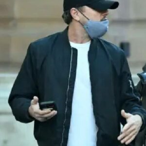 Leonardo Dicaprio Black Bomber Jacket